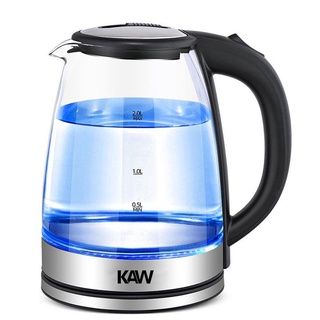 Ấm đun nước siêu tốc KAW RK1818 dung tích 2L, tiết kiệm điện, bình thủy tinh trong suốt, có đèn Led, tự động tắt khi sôi