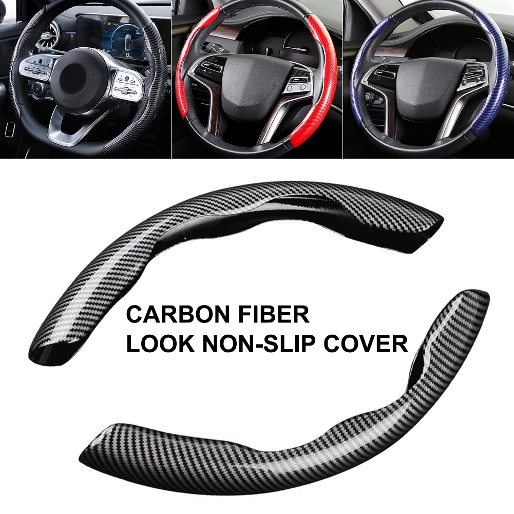 Vỏ bọc họa tiết sợi carbon siêu mỏng chống trượt trang trí vô lăng xe hơi