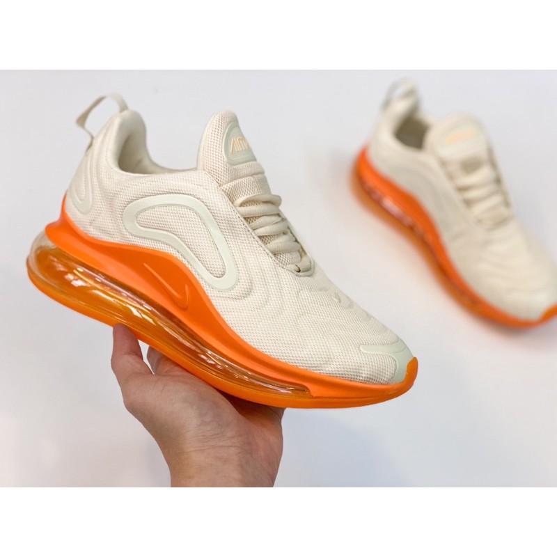 Giày Air max 720 nữ cao cấp bền êm nhẹ gym thể thao thời trang (vàng kem)