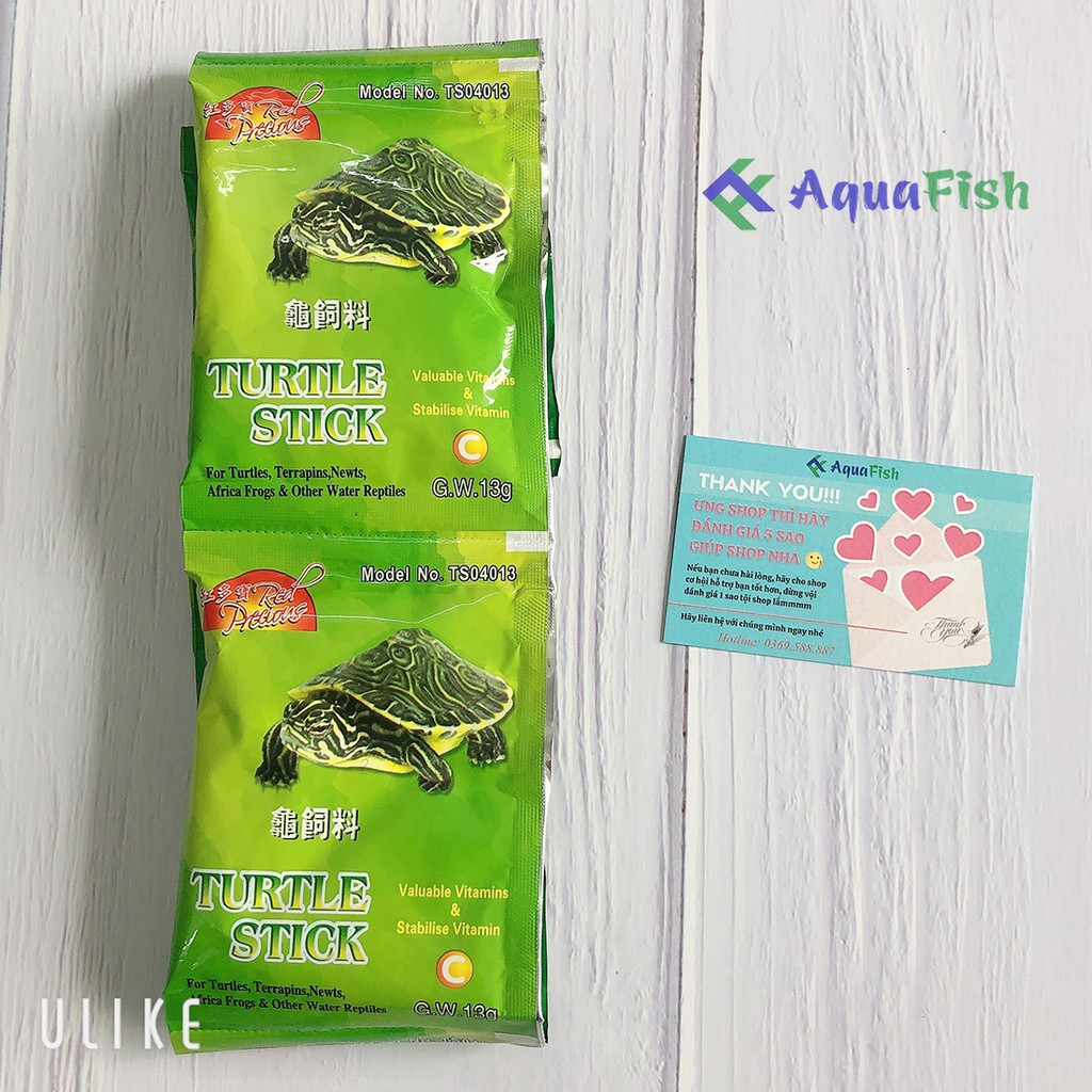 Combo 5 Túi Thức Ăn Chuyên Dụng Cho Rùa 13gr/túi