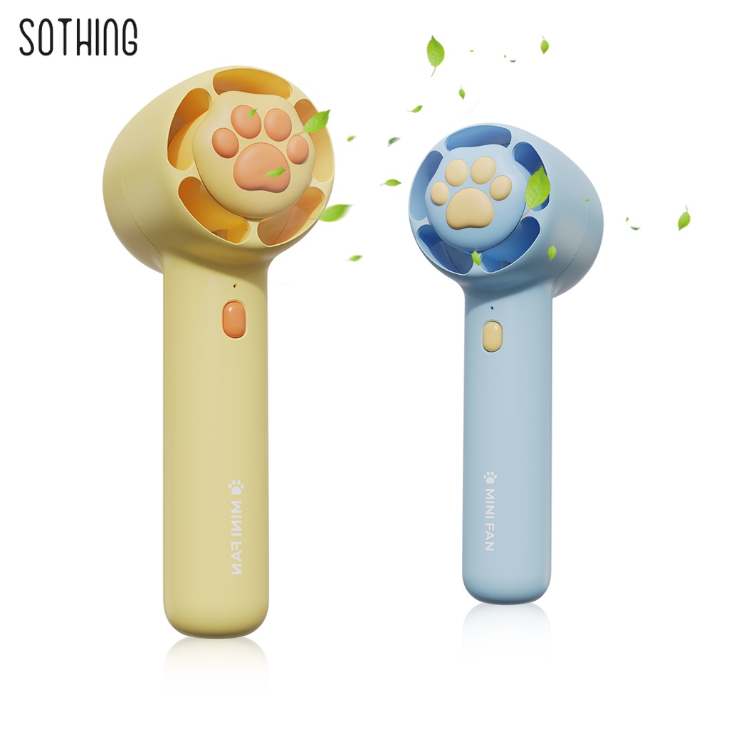 Xiaomi Youpin Quạt Mini Cầm Tay 3 Tốc Độ Hình Chân Mèo Dễ Thương Có Thể Sạc Lại Cho Văn Phòng/Ngoài Trời