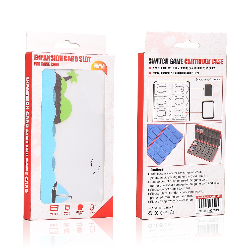 Hộp Đựng Thẻ Chơi Game Nintendo Switch Oled 3D 24 Trong 1 Bằng Silicon Từ Tính