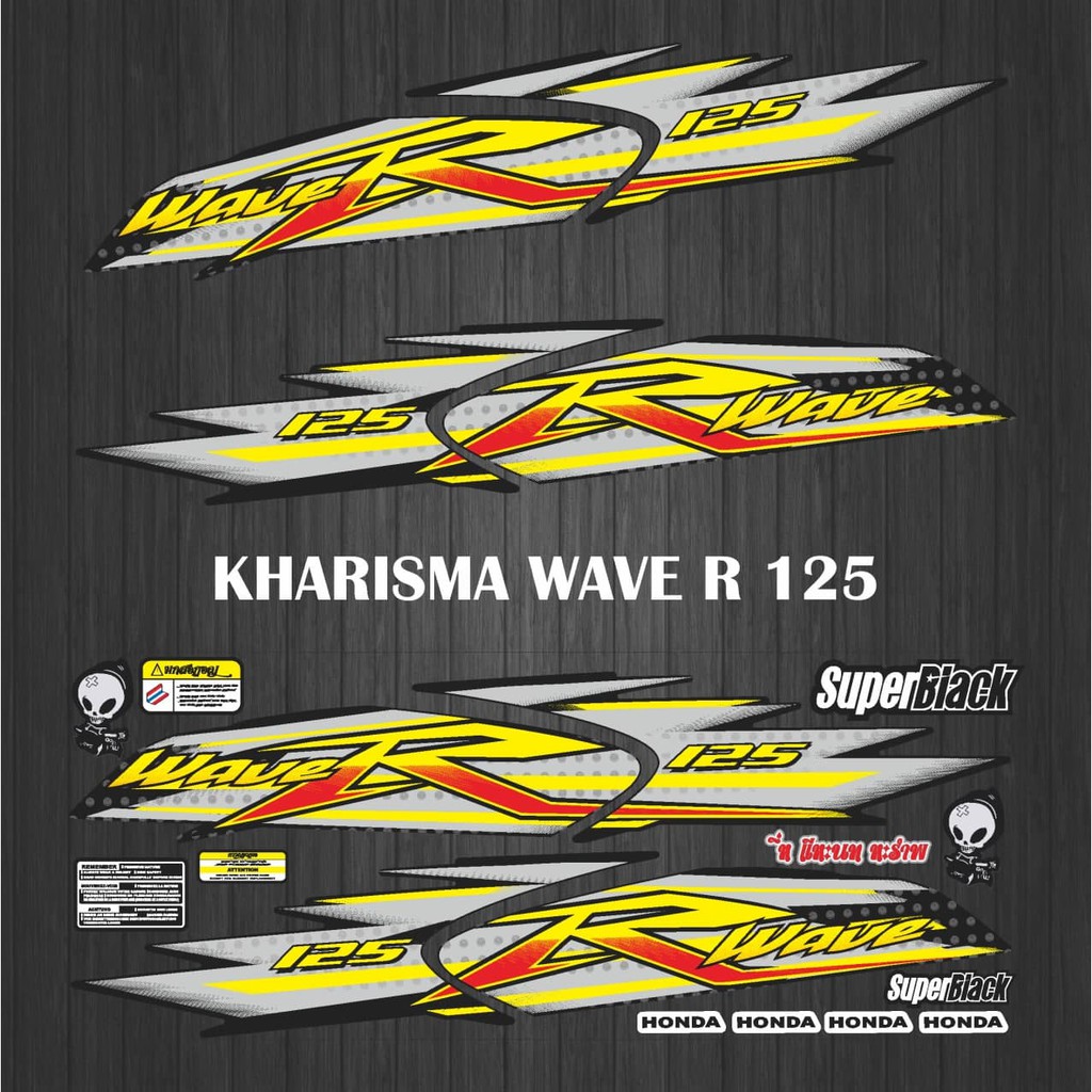 Sticker Dán Trang Trí Xe Hơi Charisma Wave R 125