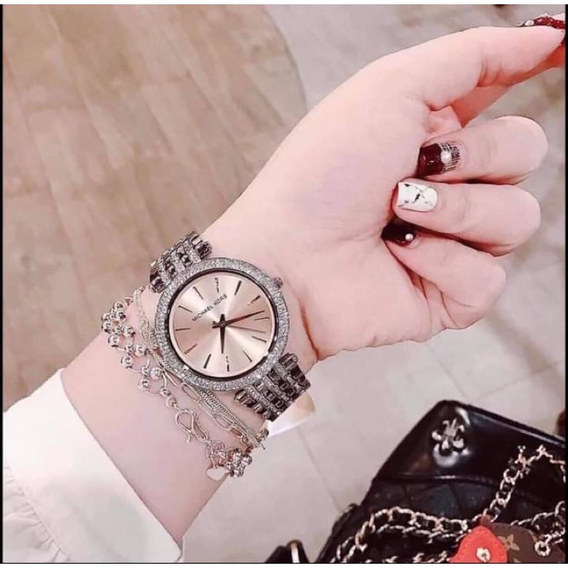 Đồng hồ Chính hãng kim nữ dây thép Michael Kors MK3218 Fullbox hãng | BigBuy360 - bigbuy360.vn