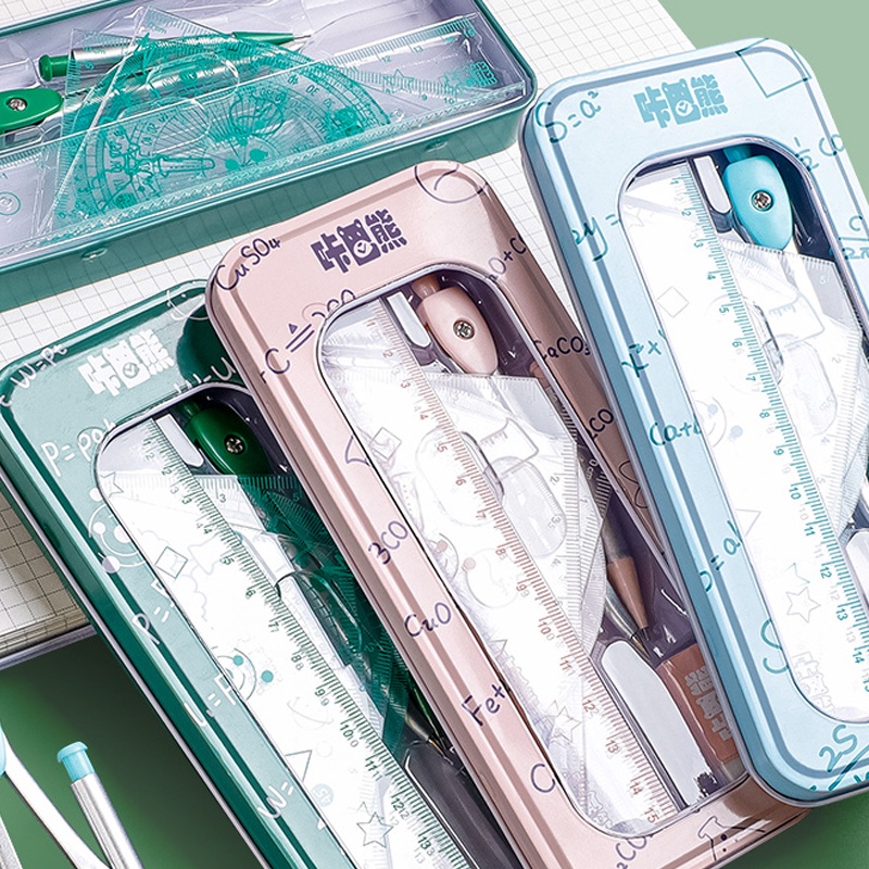 Set 7 thước đo hình học chuyên dụng Tổ hợp thước