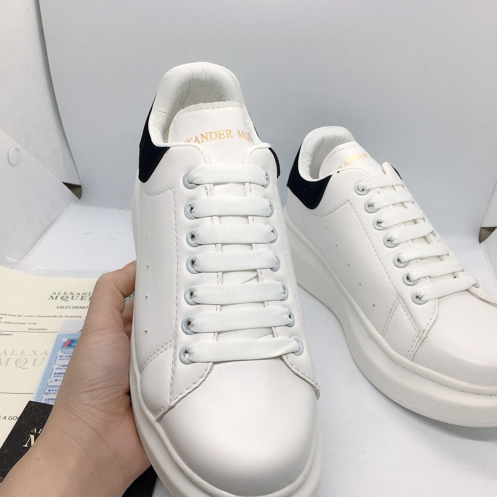 Giày MCQ gót đen DÂY LỤA full box cao cấp . | BigBuy360 - bigbuy360.vn