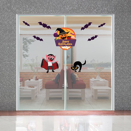 Decal trang trí Halloween 2020 cùng với các nhân vật rùng rợn