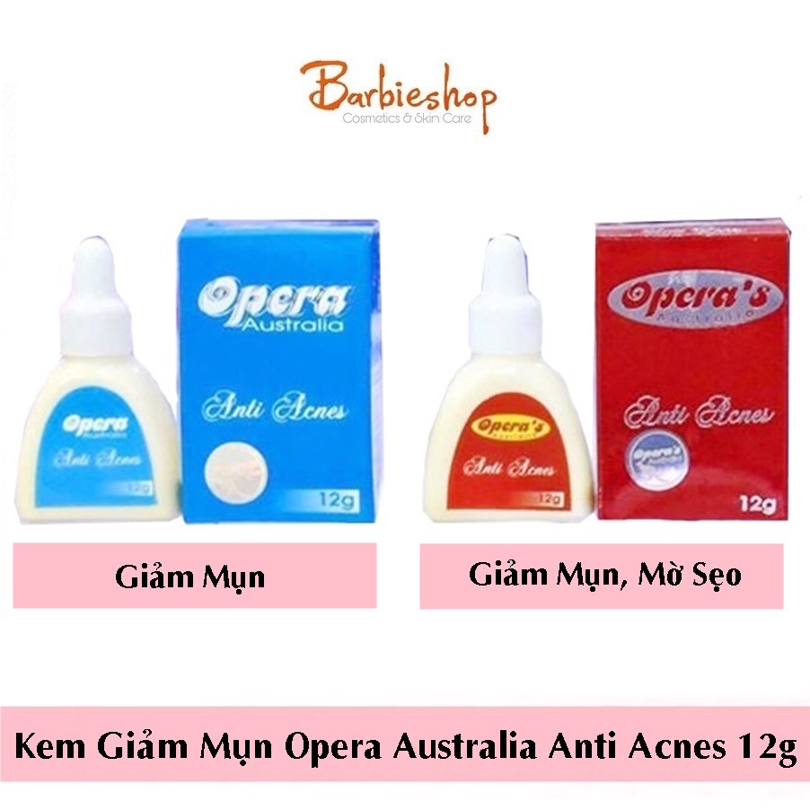 Giảm Mụn Làm Sáng Thâm Mụn OPERA Australia Anti- Acnes ( Đỏ + Xanh )