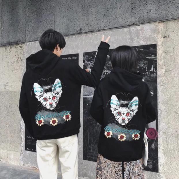 SALE- Áo hoodie mèo ba hoa unisex FREESHIP NVH - mẫu siêu HOT