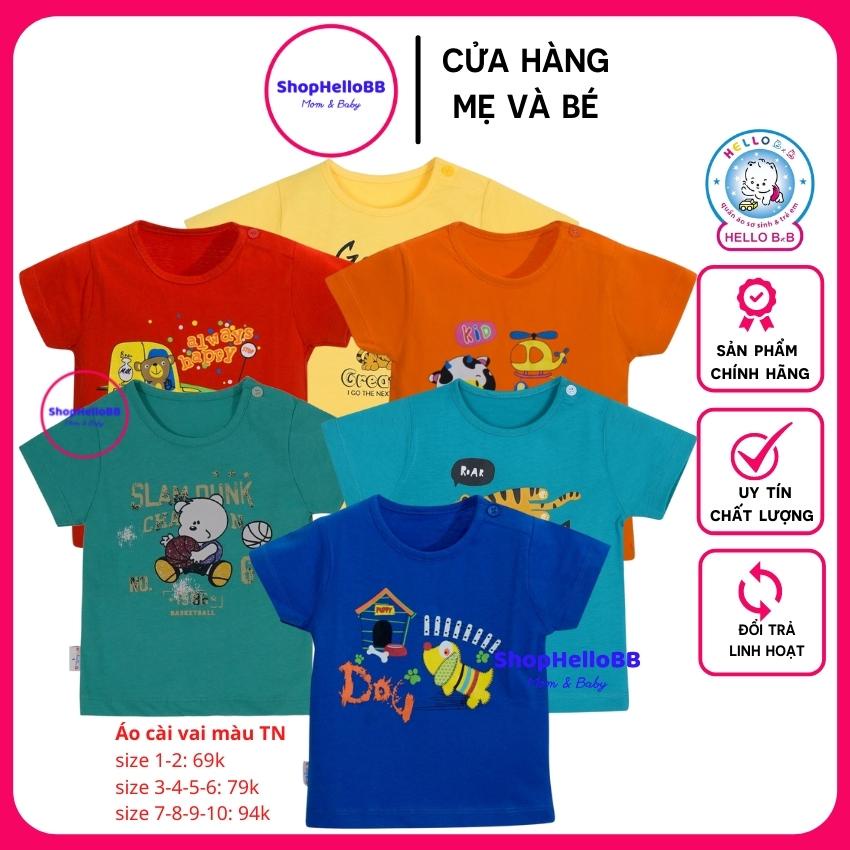 Size bé 6-35kg ÁO NÚT VAI MÀU TN Hello B&B áo cài vai TN | Hellobb - Kiddy and Mommy