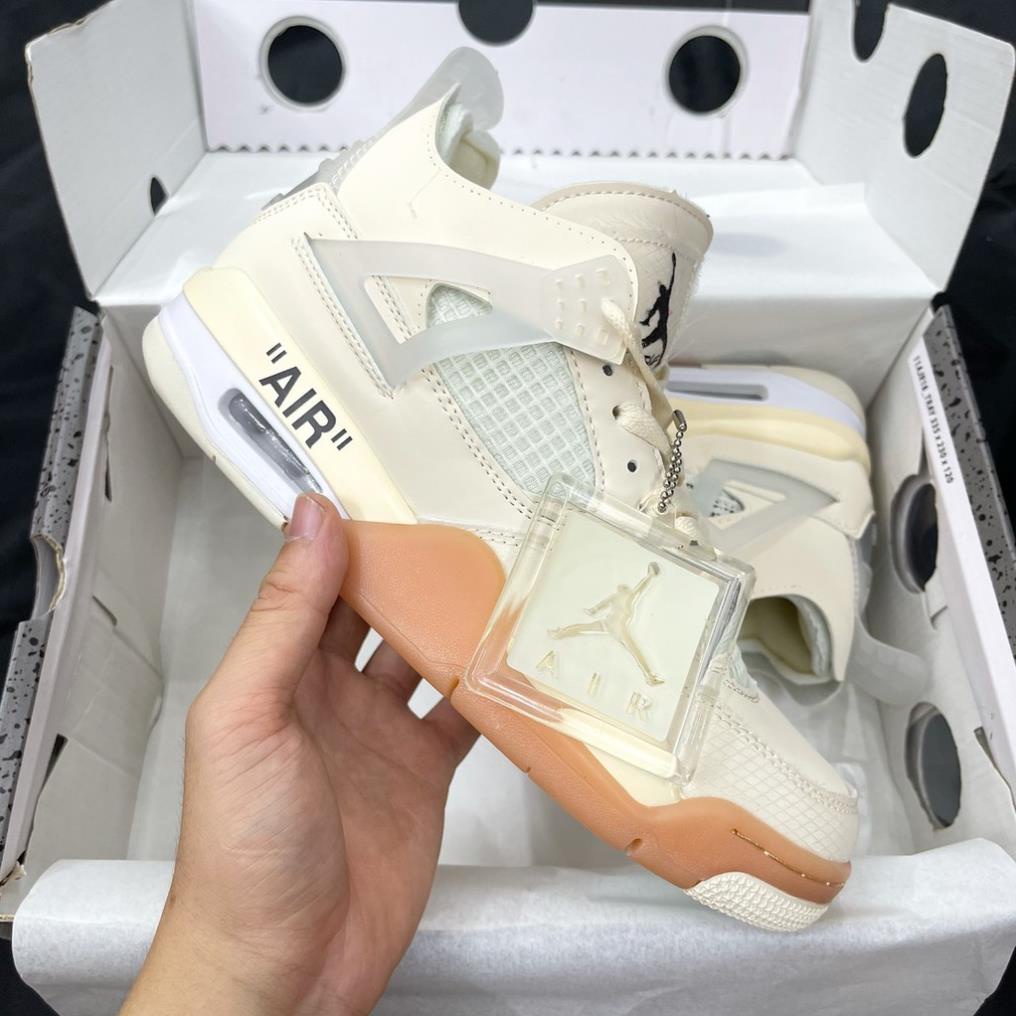 Giày Sneaker Jordan 4 Off White Full Box Full Phụ Kiện Freeship | BigBuy360 - bigbuy360.vn