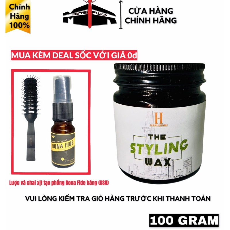 ( MUA KÈM DEAL SỐC 0đ ) Sáp vuốt tóc nam The Styling Wax 100g