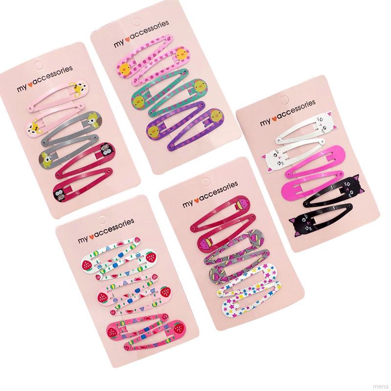 Set 6 kẹp tóc xinh xắn dành cho bé gái