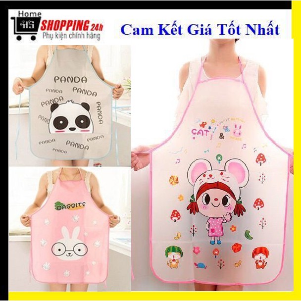 Tạp Dề Cute Tiện Dụng Chống Bắn Thấm Nước