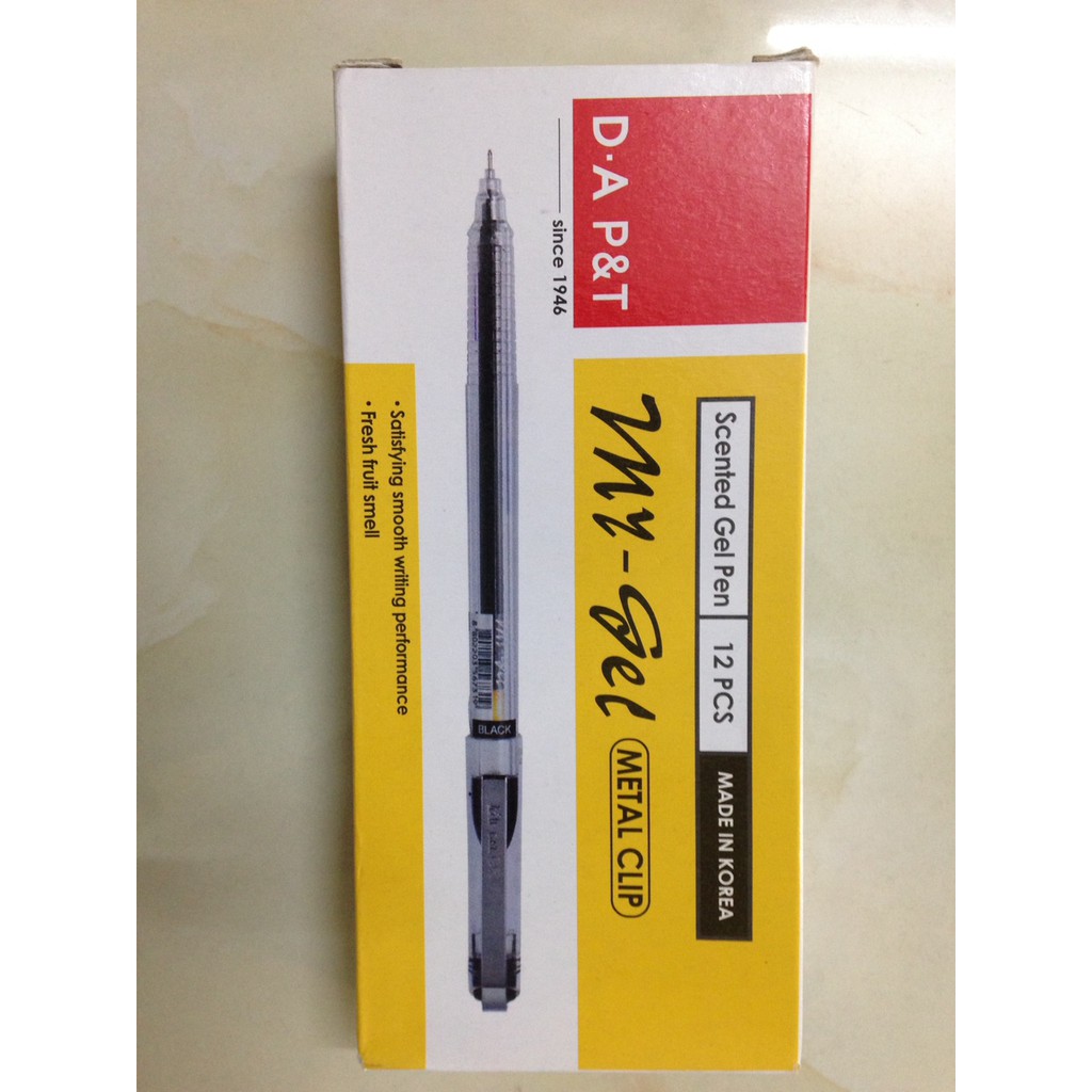 Bút nước Mygel nắp sắt No38, 0.5mm - Hàn Quốc Mygel Đông Á