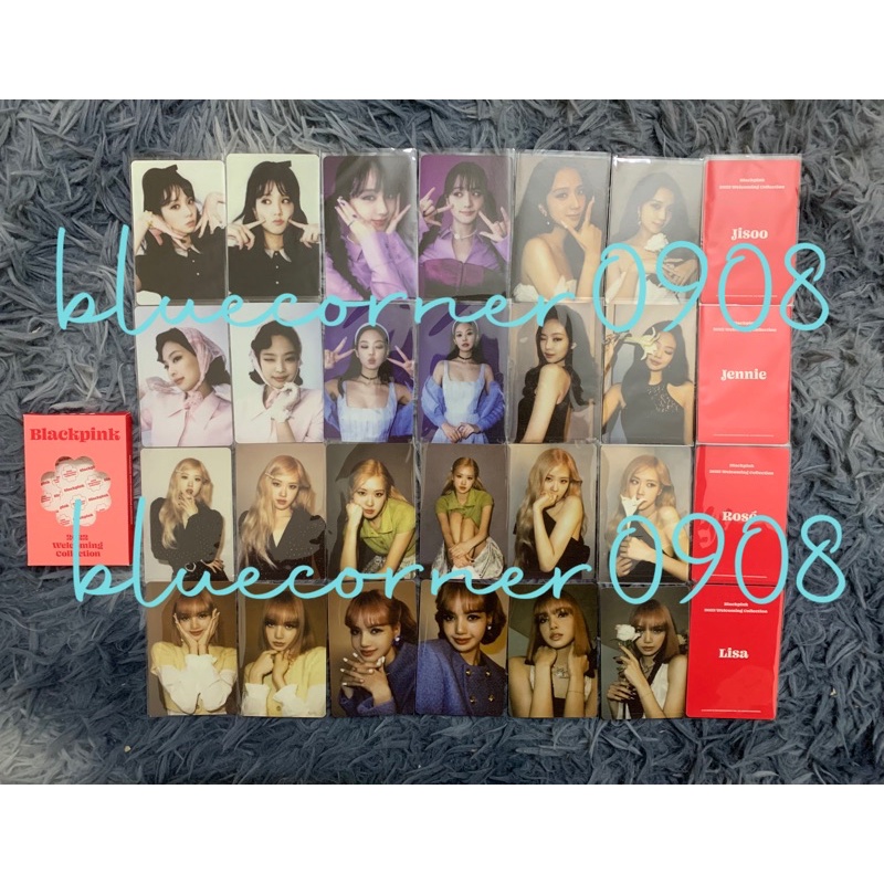 Ảnh bo góc welcoming collection 2022 Blackpink photocard Jennie Jisoo Rosie Lisa