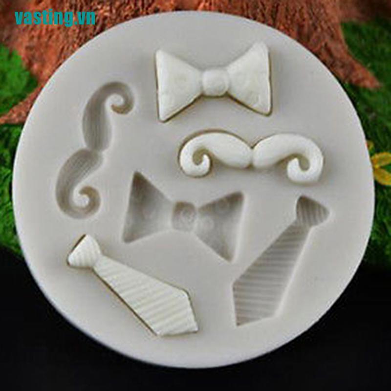 V☆Khuôn Silicone Nhấn Bánh Hình Ria Mép