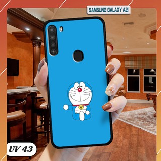 Ốp lưng nhám viền dẻo Samsung Galaxy A21 in hình
