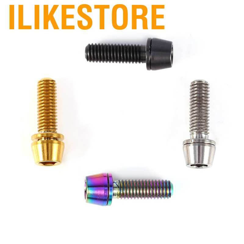 Ilikestore Bu Lông Xe Đạp Bằng Hợp Kim Titan Kèm Vòng Đệm