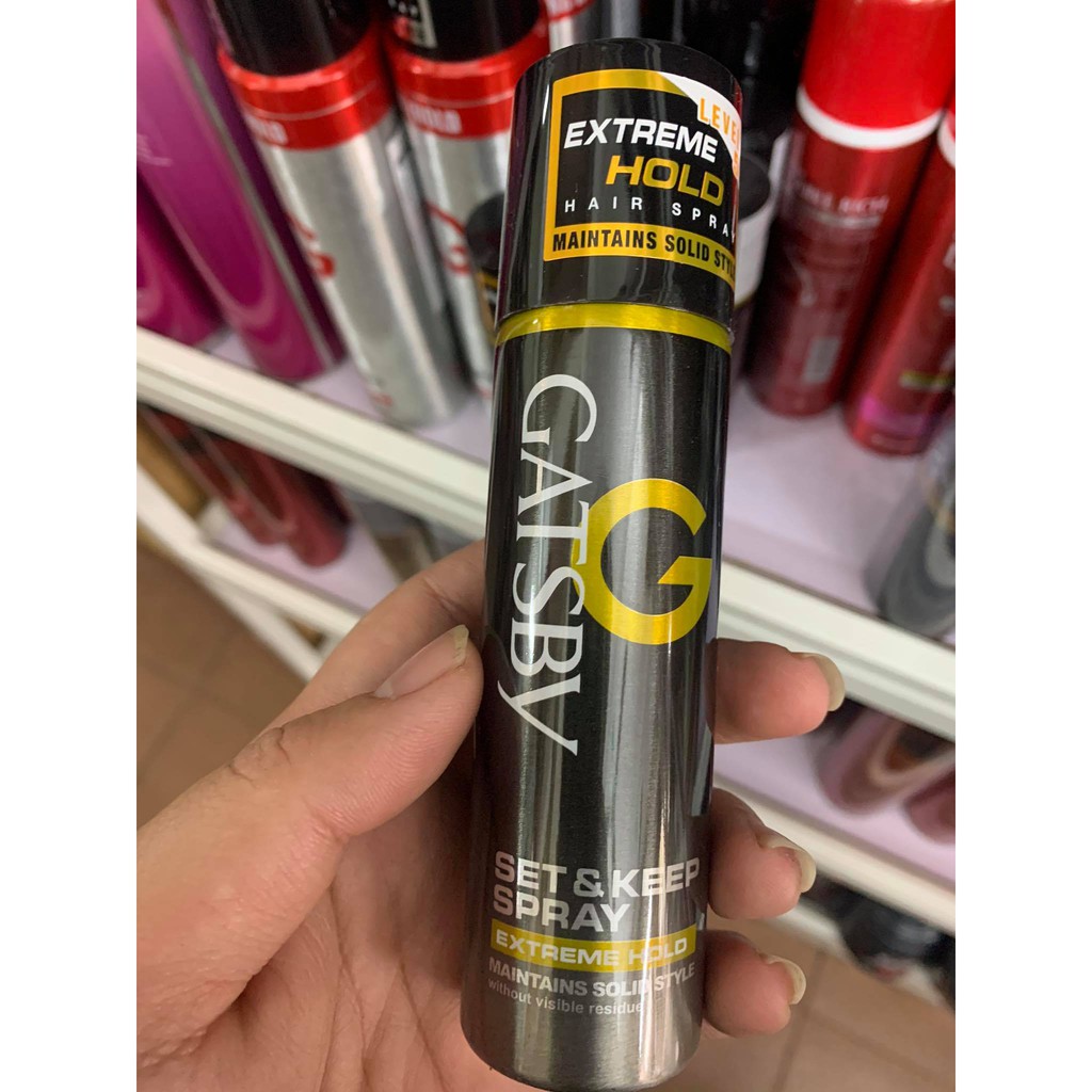 Gôm xịt tóc Gatsby Set Keep Spray Extreme Hold Level 5