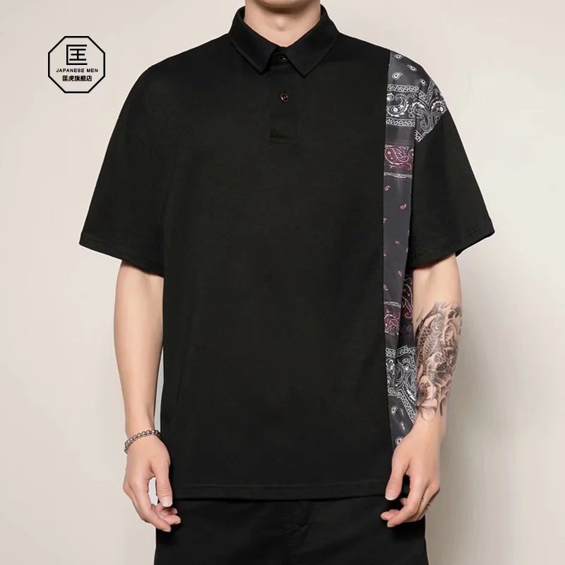 áo polo Tay Ngắn Plus Size Ngoại Cỡ Phong Cách Nhật Bản Thời Trang Mùa Hè Cho Nam Và Nữ Size Lớn 3xl