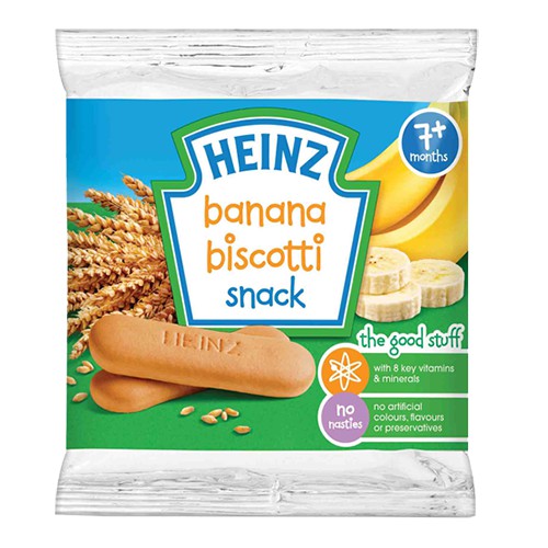 Bánh ăn dặm vị chuối Heinz (7M+)