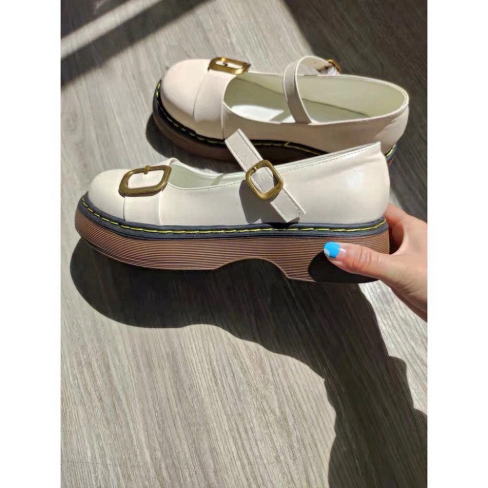 Giày lolita độn đế 3cm khóa đồng style Nhật G057