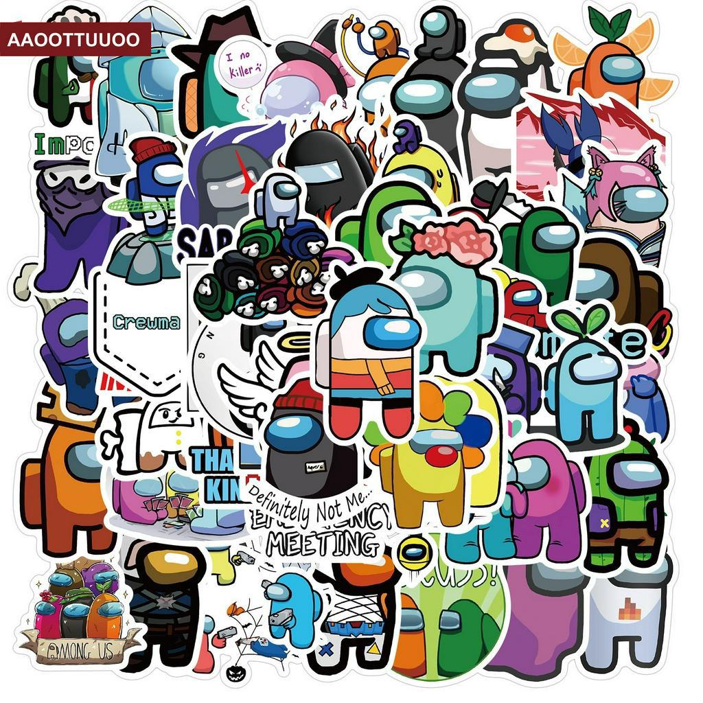 Set 50 Miếng Dán Graffiti Chống Thấm Nước Dùng Để Trang Trí Laptop / Vali