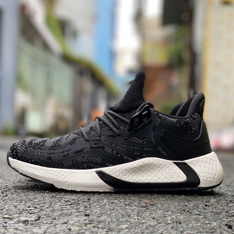 [fullbox] Giầy alphabounce đen đế trắng nam