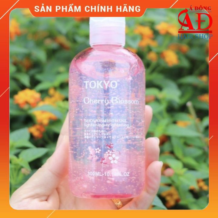 [+Tặng mũ trùm] SỮA TẮM TOKYO HOA ANH ĐÀO NHẬT BẢN DƯỠNG ẨM DA 300ml