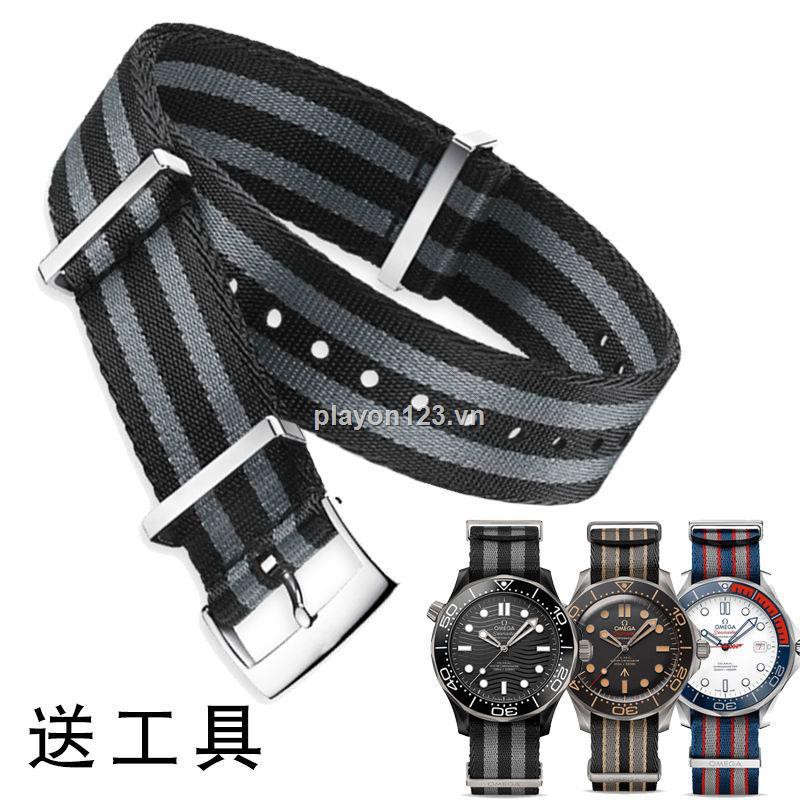 ❅■▤Nylon band substitute omega hippocampus 150 NATO NATO 007 James Bond 300 meters spectre 20 mm