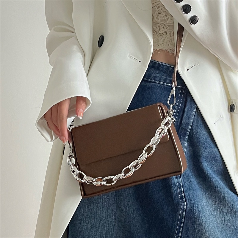 Túi Đeo Chéo Màu Sắc retro Thời Trang Pháp Cho Nữ