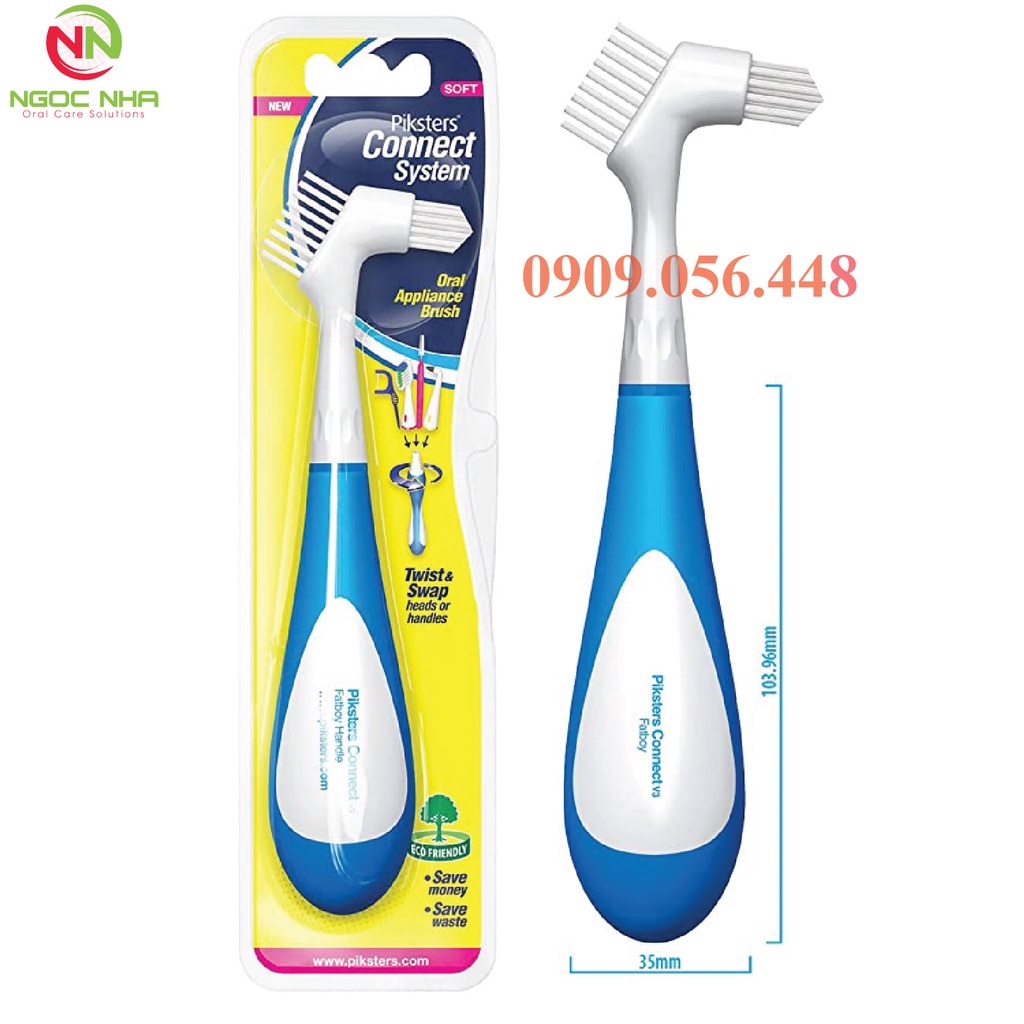 Bàn chải Piksters dành riêng cho việc vệ sinh máng chỉnh nha, hàm giả, khí cụ chỉnh nha Piksters/Úc