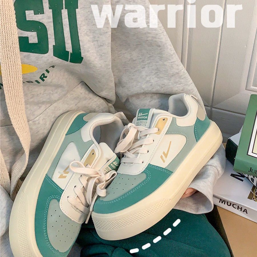 Giày Thể Thao Đế Dày Tăng Chiều Cao Màu Xanh Matcha Thời Trang Mùa Xuân Cho Nữ