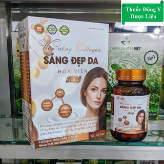 Viên uống bổ sung Collagen và Nội Tiết Tố Nữ ❤️ CHÍNH HÃNG ❤️ Sáng Đẹp Da Hoa Viên Gold dưỡng trắng da, tăng sinh lý nữ