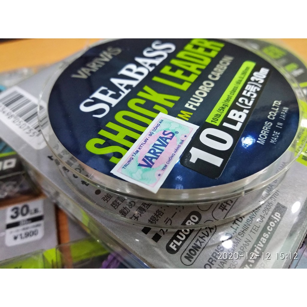 Dây Câu Cá Varivas Seabass Shock Leader  - 30m - Làm Thẻo