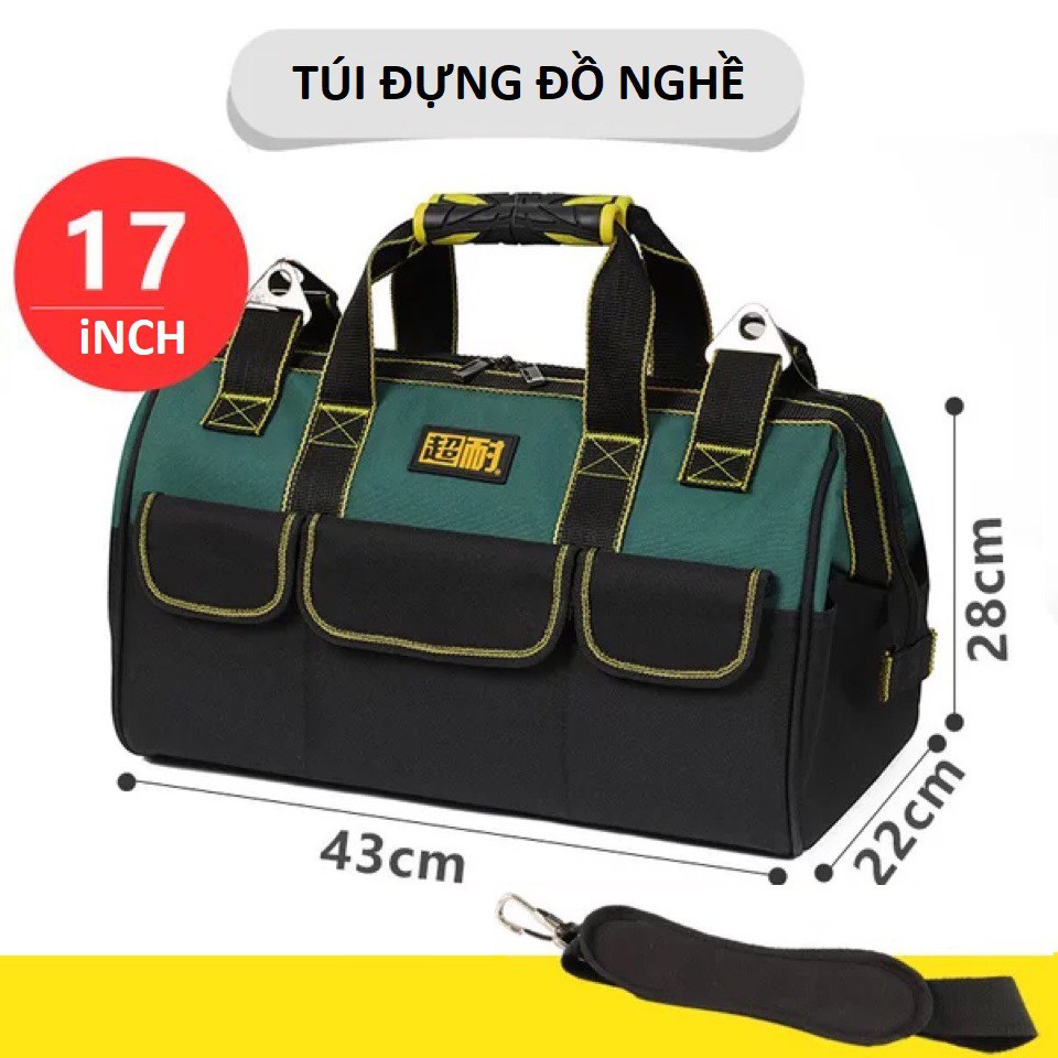 Túi đựng đồ nghề đế nhựa chống nước cao cấp chính hãng.  chuyên túi đồ nghề để dụng cụ sửa chữa trẻ trung