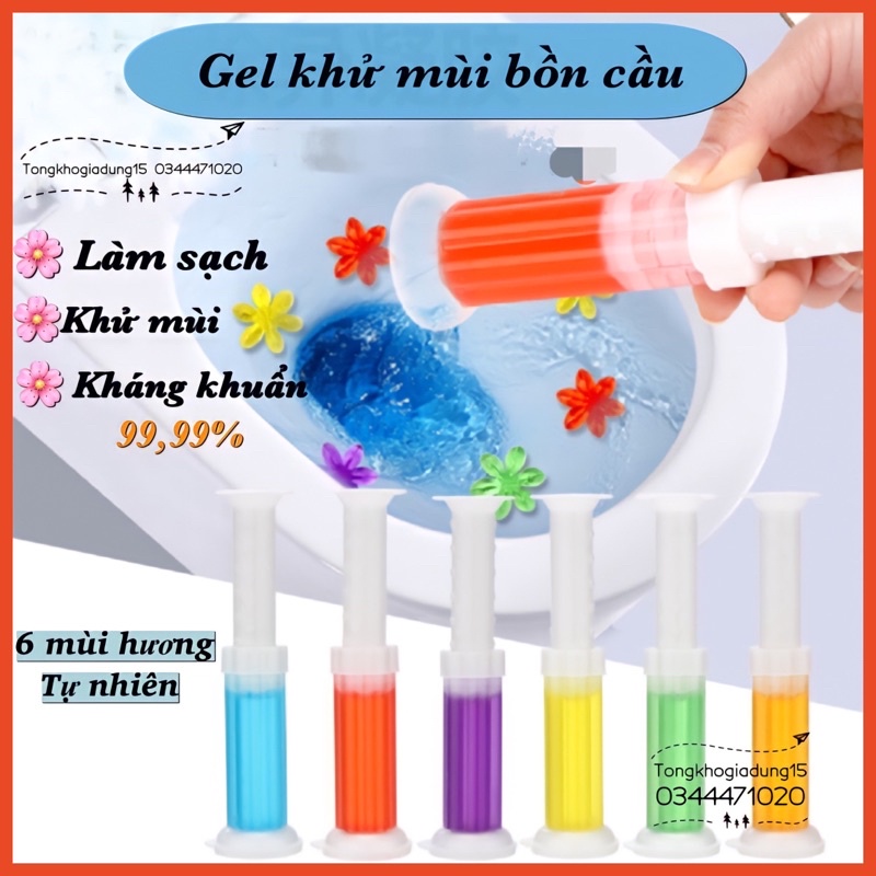 Gel khử mùi bồn cầu tạo hình bông hoa , gel khử trùng bồn cầu