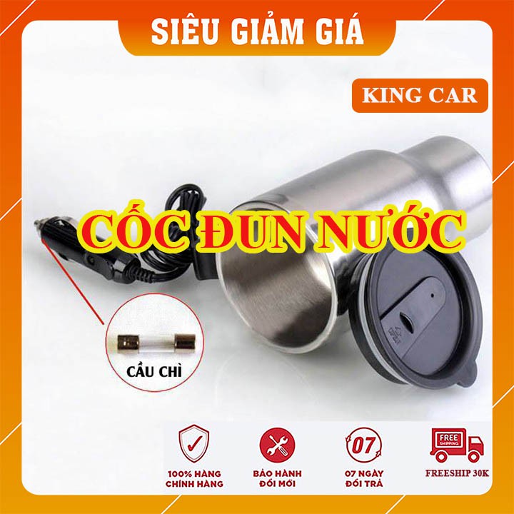 Cốc đun nước trên xe ô tô, nguồn 12V và 24V tiện lợi, xe tải, xe khách