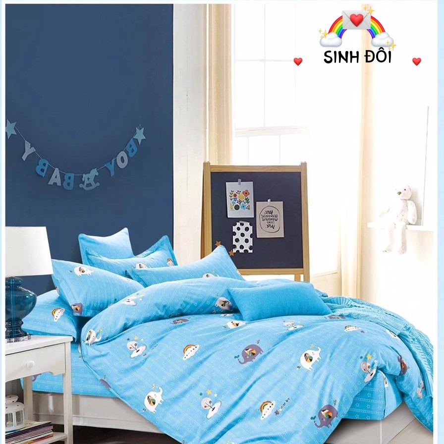 BỘ DRAP GIƯỜNG/ GA GIƯỜNG COTTON 100% - IN-37