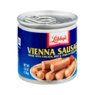 COMBO 3 HỘP XÚC XÍCH HỘP LIBBYS VIENNA SAUSAGE MỸ 130 GRAM.