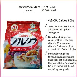 Ngũ Cốc Calbee Màu Đỏ Mẫu Mới 800g Nội Địa Nhật Bản | Ngũ Cốc Hoa Quả Callbee sấy khô