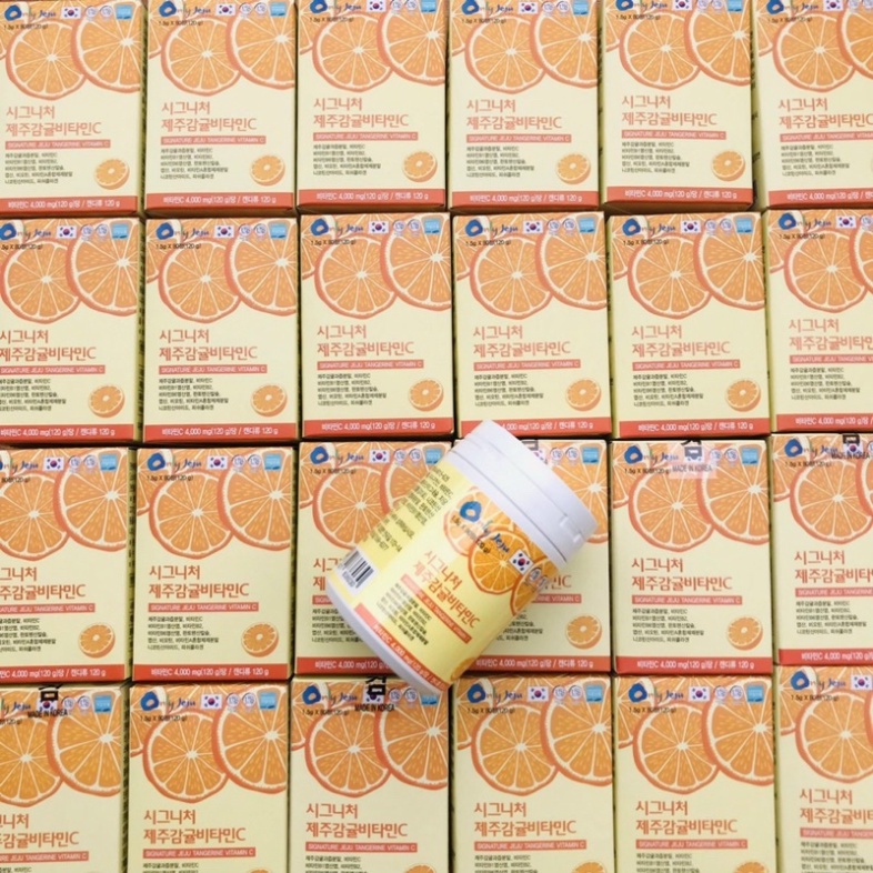 [HÀNG MỚI VỀ] Viên Vitamin C  JEJU Tangerine Multivita C Hàn Quốc Vị Cam [ Hàng Mới Về ]
