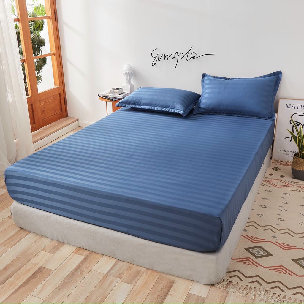 Bộ ga giường và vỏ gối Cotton 3F Khách sạn EMMI Bedding dày dặn đủ size