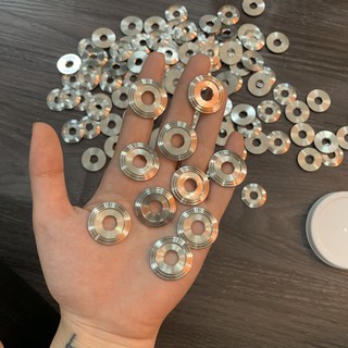 Long đền inox lỗ 8li