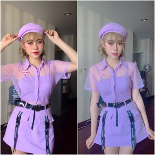 Chân váy chữ A Natthy Skirt 7 tím
