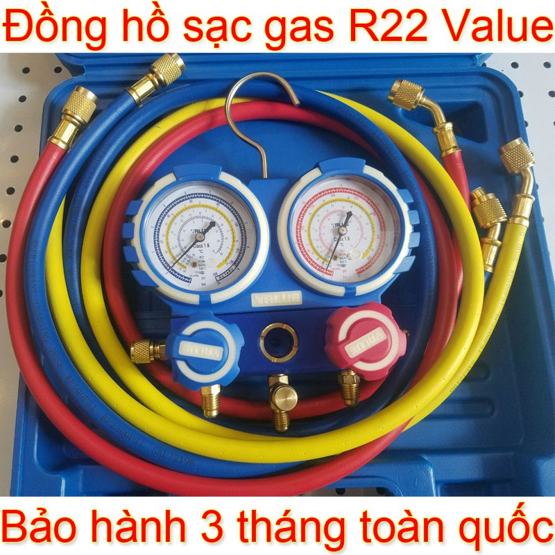 Bộ Đồng hồ nạp gas lạnh R22 Value chính hãng, độ bền cao, bảo hành 3 tháng toàn quốc