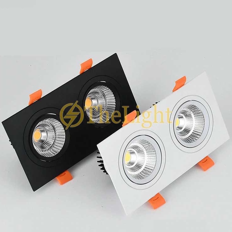ĐÈN ÂM TRẦN ĐÔI 3 MÀU 7W x 2
