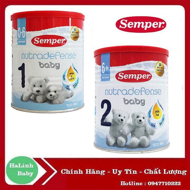 [Date 08/2022] Sữa Semper Nga Số 1, 2 (400g)