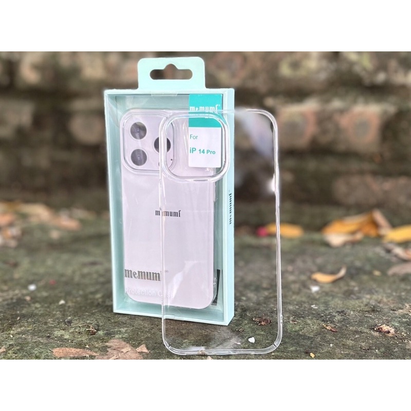 Ốp lưng trong siêu mỏng cho IPhone 15 Pro Max, 14 Promax,13 Promax ,12 ProMax chống ố vàng chính hãng Memumi